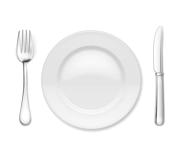 Free Vector | Plate with cutlery