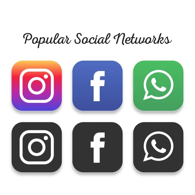 Free Vector | Popular social networking icons