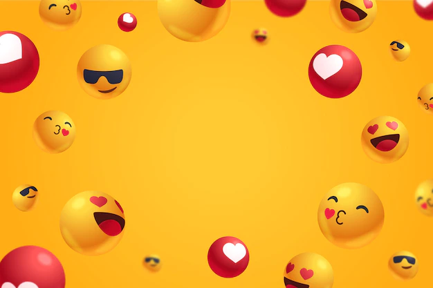Free Vector | Positive reactions with empty space background