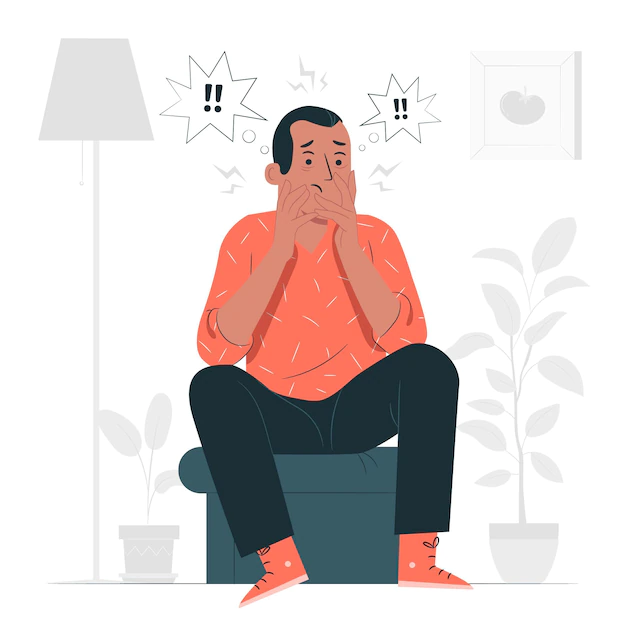 Free Vector | Post-traumatic stress disorder concept illustration