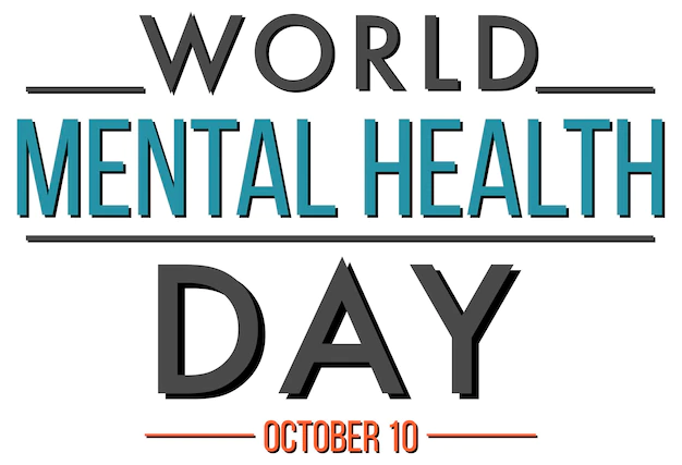 Free Vector | Poster design with word world mental health day