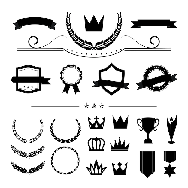 Free Vector | Premium quality badge and banner collection vectors