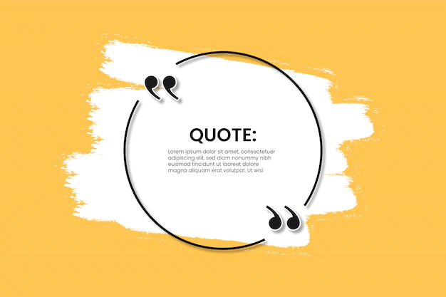 Free Vector | Quote banner with white splash template