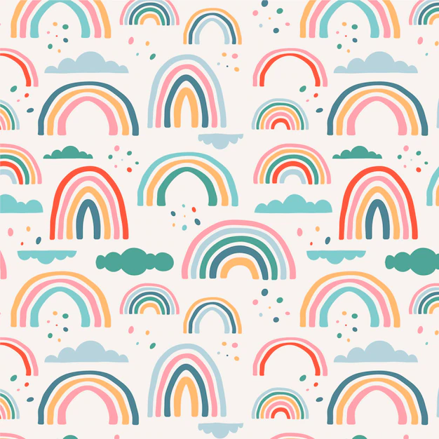 Free Vector | Rainbow pattern design