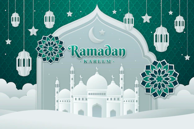 Free Vector | Ramadan kareem illustration in paper style
