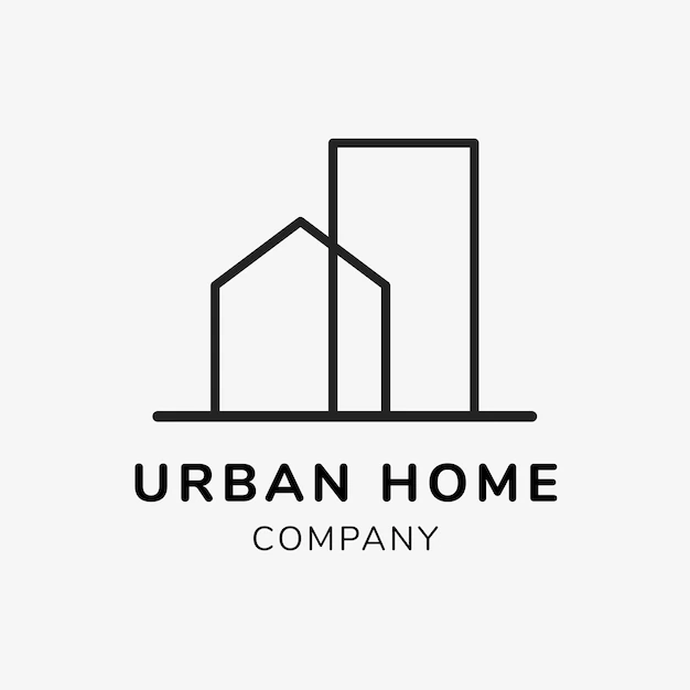 Free Vector | Real estate business logo template for branding design vector, urban home company text