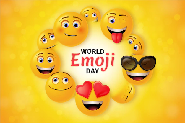 Free Vector | Realistic 3d world emoji day illustration