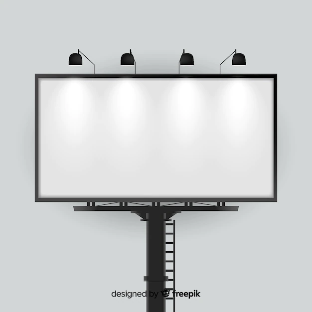 Free Vector | Realistic billboard template