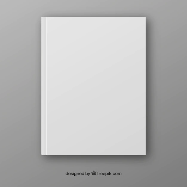 Free Vector | Realistic book template in front side