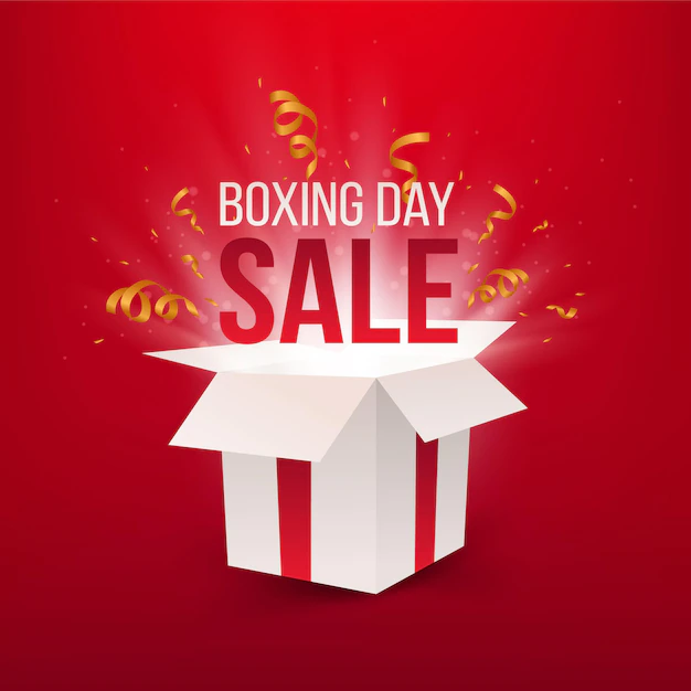 Free Vector | Realistic boxing day sale