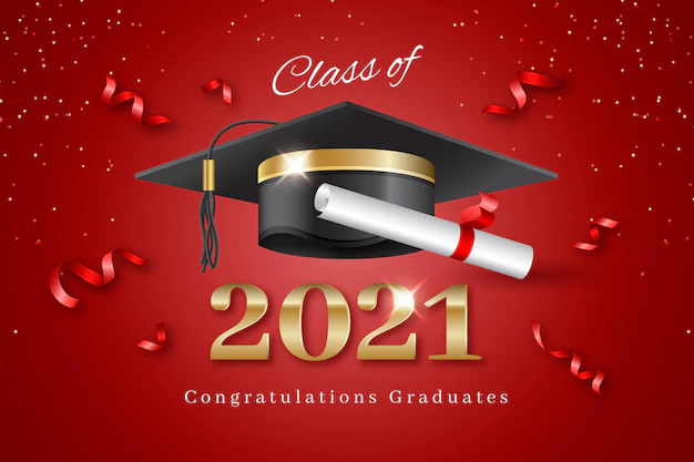 Free Vector | Realistic class of 2021 illustration