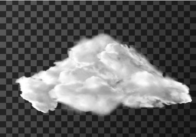 Free Vector | Realistic cloud on transparent