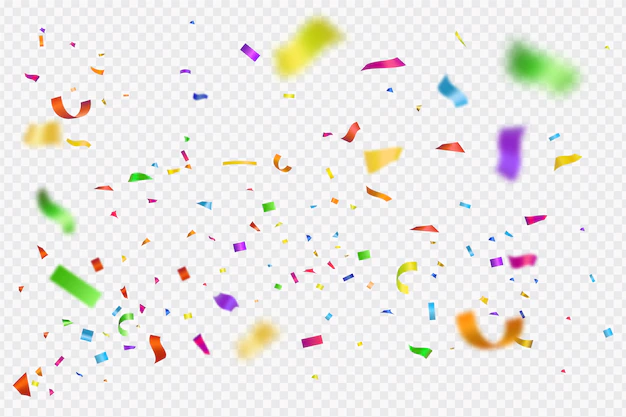 Free Vector | Realistic confetti background concept