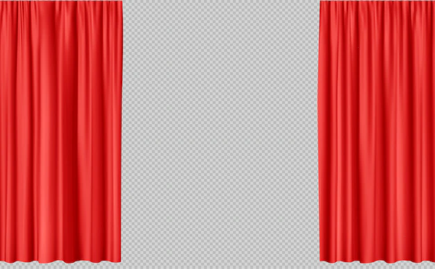 Free Vector | Realistic curtain background
