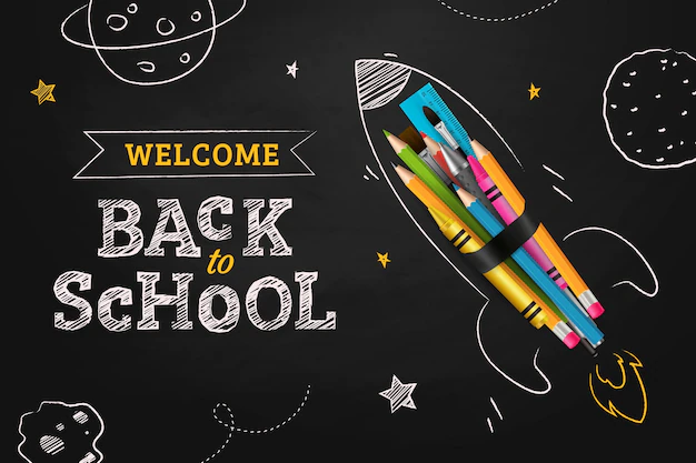 Free Vector | Realistic hand drawn back to school background