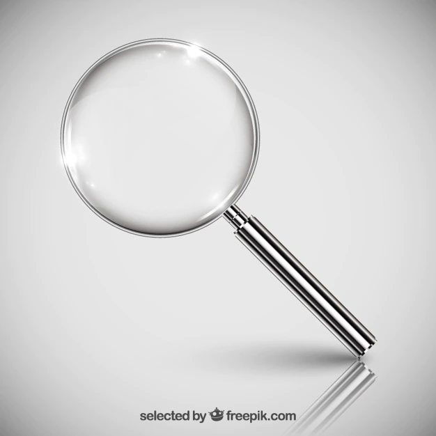 Free Vector | Realistic magnifying glass