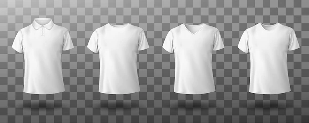 Free Vector | Realistic mockup of male white polo shirt