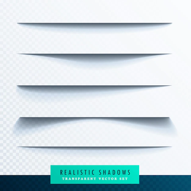 Free Vector | Realistic shadows for borders