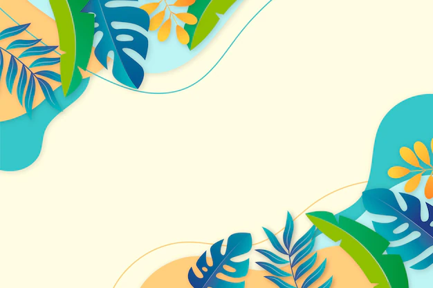Free Vector | Realistic summer background with vegetation