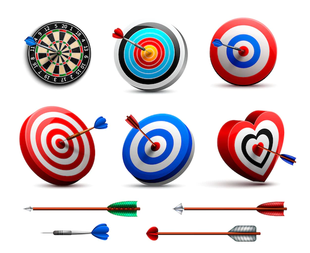 Free Vector | Realistic targets set