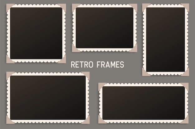 Free Vector | Realistic vintage photo frame with shadow