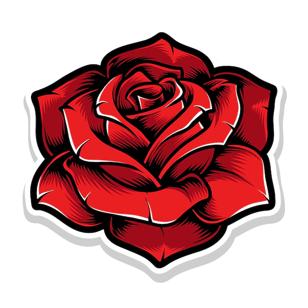 Free Vector | Red rose flower