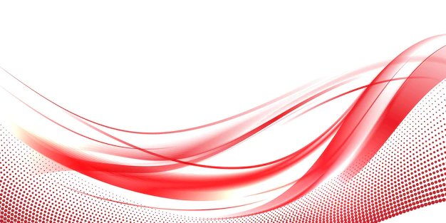 Free Vector | Red wavy with halftone background