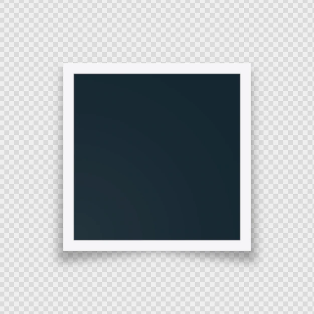 Free Vector | Retro blank instant photo frame