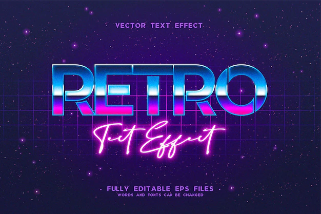 Free Vector | Retro text effect