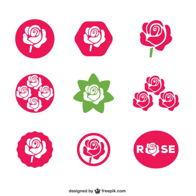 Free Vector | Rose icons