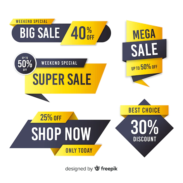 Free Vector | Sale label collection