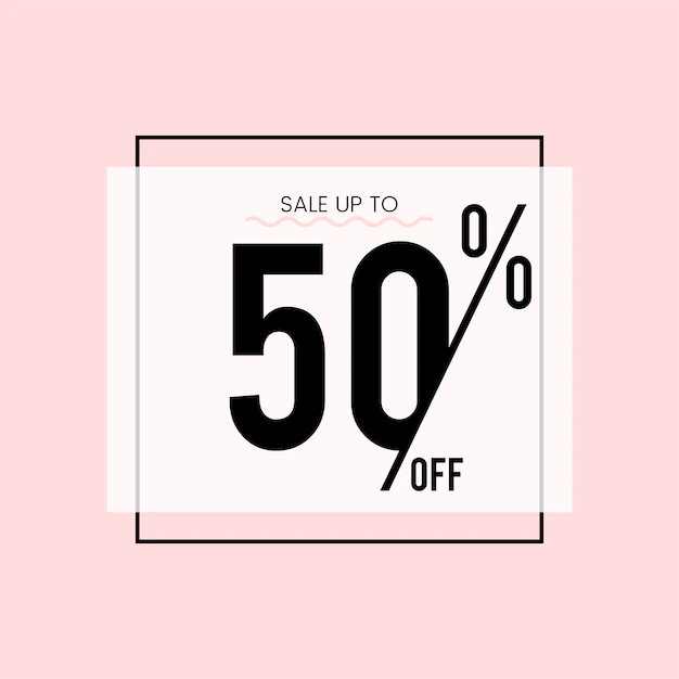 Free Vector | Sale up to 50% off vector