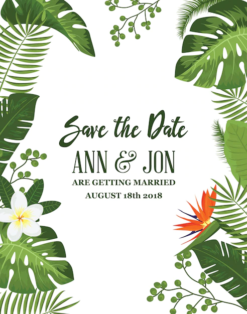 Free Vector | Save the date card background