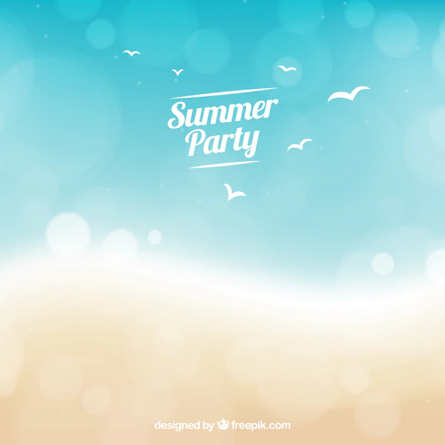 Free Vector | Seashore background with bokeh effect