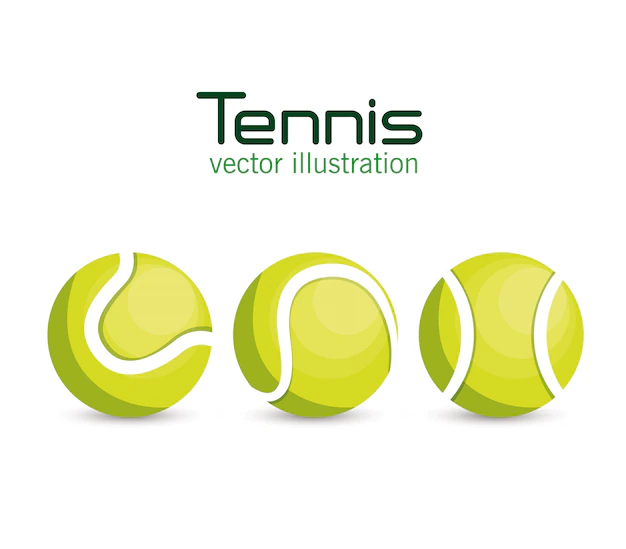 Free Vector | Set ball tennis sport