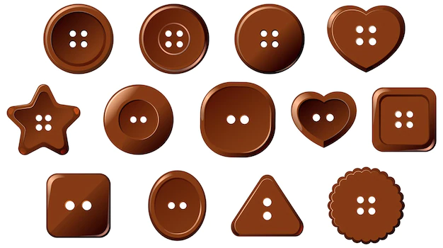 Free Vector | Set of button in different shapes