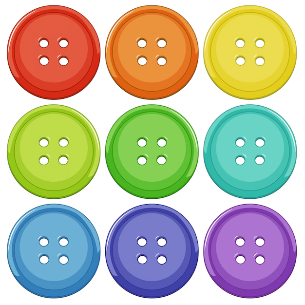 Free Vector | Set of colourful button