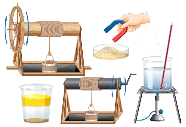 Free Vector | Set of equipment needed for science experiment