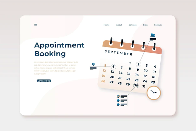 Free Vector | Setting reminders on calendar landing page