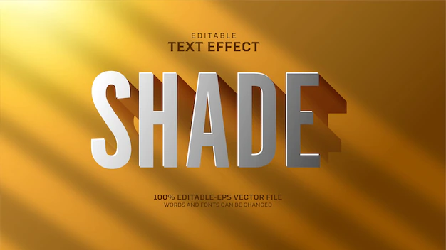 Free Vector | Shade text effect