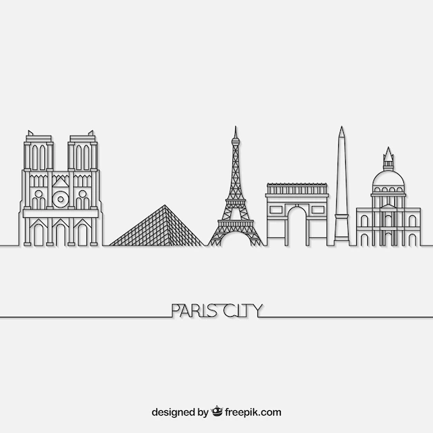 Free Vector | Skyline of paris