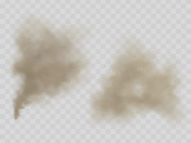 Free Vector | Smoke or dust clouds isolated realistic vector