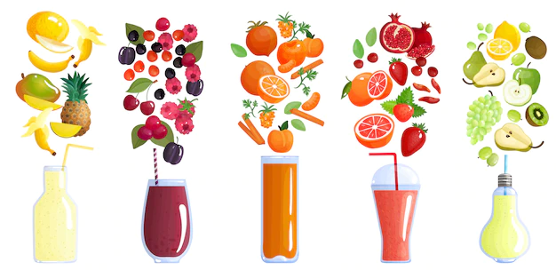 Free Vector | Smoothies collection