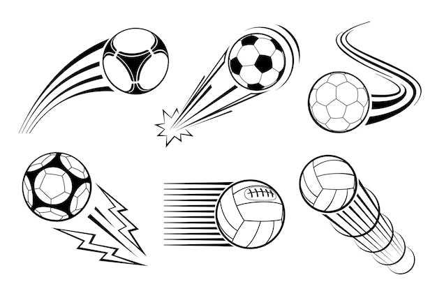 Free Vector | Soccer and football balls for labels and emblems
