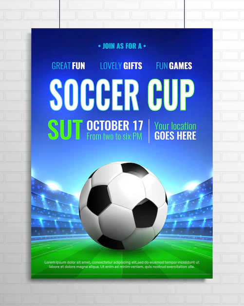 Free Vector | Soccer cup