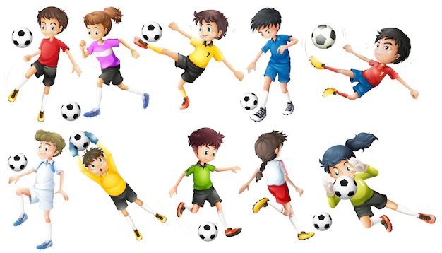 Free Vector | Soccer players