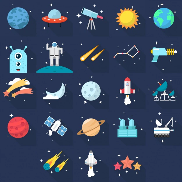 Free Vector | Space icons