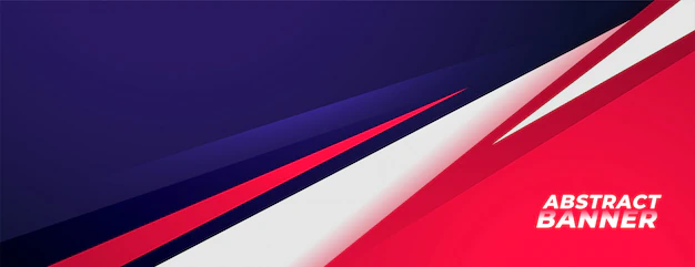 Free Vector | Sports style background banner design in red and purple colors