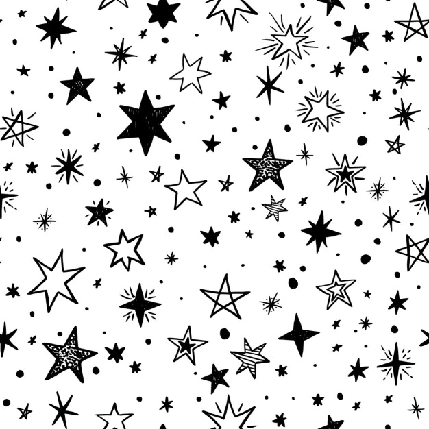 Free Vector | Star pattern on a white background
