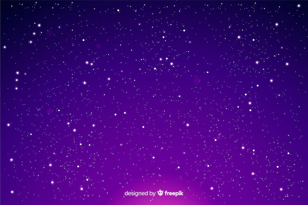 Free Vector | Stars on a gradient night sky